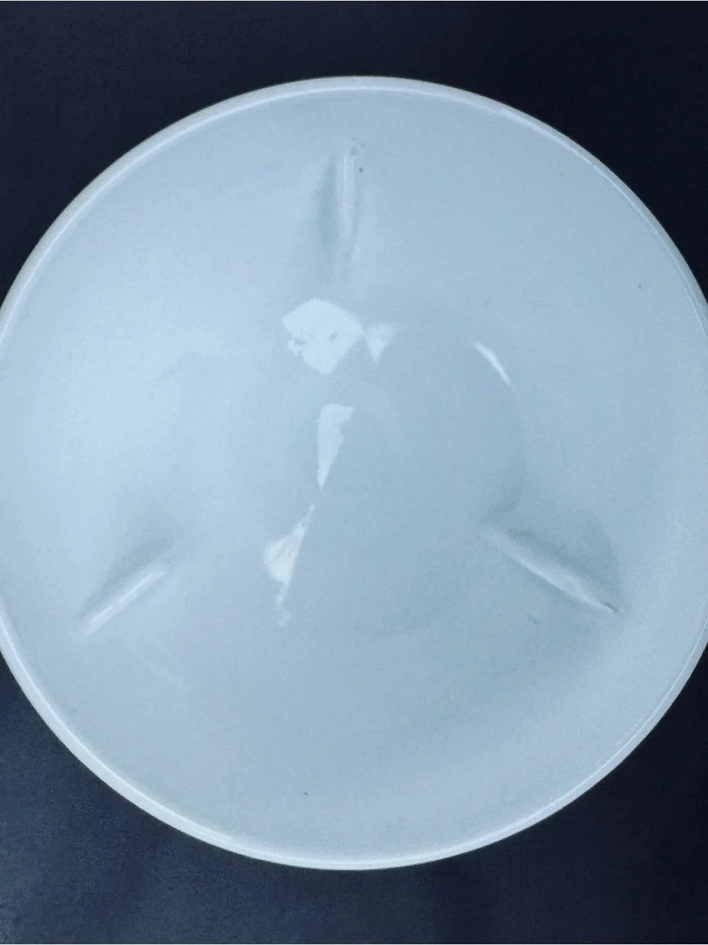 Vintage Milk Glass Pedestal Bowl — Minimalist Home Art Accent